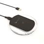 Emerge Black Helix Wireless Charger with 5ft Micro USB Cable