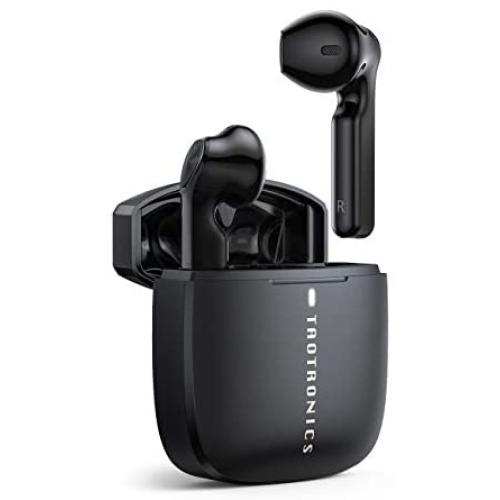 Wireless Earbuds, TaoTronics SoundLiberty 92 Bluetooth 5.0 Earbuds With Charging Case Hi-Fi Stereo TWS True Wireless Earbuds With Mic Smart Touch Control IPX8 Waterproof 30H PlayTime Wireless Earphone