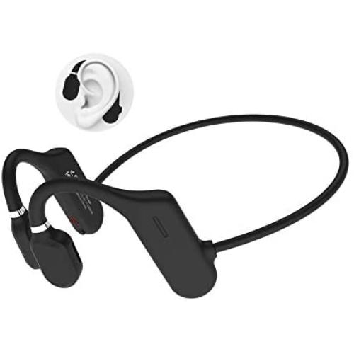 ALOVA Bluetooth Headphones with Mic, Open Ear Headphones Bluetooth 5.0 Sport Headset Waterproof IPX5 Ultra-Lightweight 18 Grams 6D Sound HD Phone Call