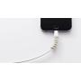 Lightning Charger Cable Saver | MacBook iPhone Micro USB Protector | PC/Notebook Charging Cable Saver. Snug Fit for All Cell Phones, (Multi Color)
