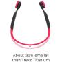 Aftershokz Titanium Mini Wireless Bone Conduction Bluetooth Headphones, Shorter Headband Size for Smaller Fit, Open-Ear Design, Pink, AS600MPK