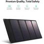 RAVPower Solar Charger 28W Solar Panel with 3 USB Port Waterproof Foldable Camping Travel Charger Compatible iPhone Xs XS Max XR X 8 7 Plus, iPad, Galaxy S9 S8 Edge Plus, Note, LG, Nexus and More