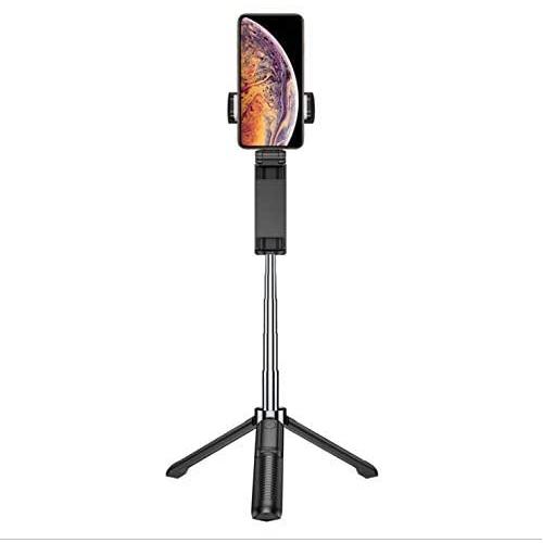 Without Battery It Tripod Selfie Stick Does not disassemble All-in-one Mobile Phone Horizontal and Vertical Shooting Universal Bluetooth Selfie Beauty Shot Artifact (Black)