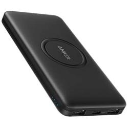 Anker Wireless Power Bank, PowerCore 10,000mAh Portable Charger with USB-C (Input Only), External Battery Pack Compatible with iPhone 11, Samsung, iPad 2020 Pro, AirPods, and More.