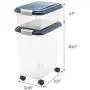 IRIS USA, Inc. 3- Piece Airtight Pet Food Storage Container Combo IRIS USA, Inc. 3- Piece Airtight Pet Food Storage Container Combo