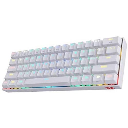 Redragon K530 Draconic 60% Compact RGB Wireless Mechanical Keyboard, 61 Keys TKL Designed 5.0 Bluetooth Gaming Keyboard with Brown Switches and 16.8 Million RGB Lighting for PC, Laptop, Cell Phone