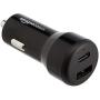 AmazonBasics USB-C Car Charger with 15W USB-C Port and 12W USB-A Port