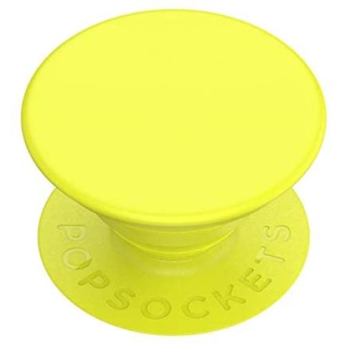 PopSockets: PopGrip with Swappable Top for Phones and Tablets - Neon Yellow