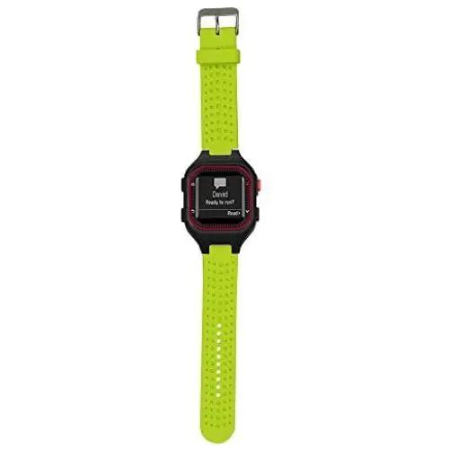 Replacement Band Compatible with Garmin Forerunner 25 GPS Running Watch Wristband Fitness Tracker for Smarwatch(Mans Strap) (Lime) Replacement Band Compatible with Garmin Forerunner 25 GPS Running Watch Wristband Fitness Tracker for Smarwatch(Mans Strap) (Lime)