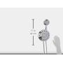 AquaDance 7" Premium High Pressure 3-Way Rainfall Combo for The Best of Both Worlds-Enjoy Luxurious Rain Showerhead and 6-Setting Hand Held Shower Separately or Together - Chrome Finish - 3328
