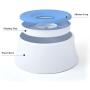 WishLotus Dog Water Bowl with Floating Disk Spill Proof Water Bowl,Anti-Overturn/Anti-Dust/Anti-Choking Anti-Overflow Bowl to Slow Down Drinking Speed for Dogs and Cats, 1200ML