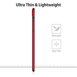 TORRAS Slim Fit iPhone XR Case, Ultra-Thin Hard Plastic Full Protective Cover with Matte Finish Grip Phone Case for iPhone XR 6.1 inch (2018), Red