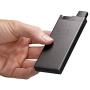 BRIK | Ultra-Slim Aluminum Portable Charger Case | Pod Storage | Holds 1 Extra Pod - Brick Battery Power Bank (Steel Gray)