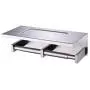 XVL Dual Toilet Paper Holder with Mobile Phone Storage Shelf and Spring Roller, Brushed, G327B