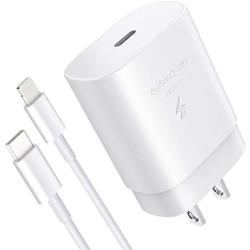 PD Fast Charger for iPhone 11 Pro Max X XR XS 8 Plus iPad Pro iPhone SE 2020,18W USB Wall Charger Block Plug Power Adapter with 3.3 Ft Fast Charging Cable