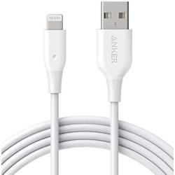 iPhone Charger, Anker Powerline Lightning to USB Cable, (6 ft MFi Certified), Charging/Sync Lightning Cord Compatible with iPhone 11 Pro/Xs Max/XR/X / 8/7 / 6S / 6, iPad and More (Upgraded)