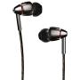 1MORE Quad Driver in-Ear Earphones Hi-Res High Fidelity Headphones Warm Bass, Spacious Reproduction, High Resolution, Mic in-Line Remote Smartphones/PC/Tablet - Silver/Gray