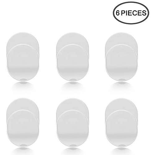Sonku 6 Piece Ring Hook Mount Accessories, Upgrade Version Phone Mount Hook for Universal Cellphone Finger Ring Holder Grip Stand - (White)