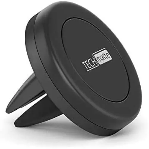 TechMatte Magnetic Car Phone Mount-Universal Air Vent Magnetic Phone Mount Holder (Black) TechMatte Magnetic Car Phone Mount-Universal Air Vent Magnetic Phone Mount Holder (Black)