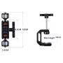 Adjustable Articulating Camera Clamp Action Camera Bike Mount Compatible with Monitor LED Action Camera Gopro 7 OSMO Action DSLR Canon Nikon Sony