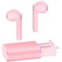 Wireless Earbuds, AUGYMER Bluetooth 5.0 True Earphones Auto Pairing Bluetooth Headphones TWS Stereo HiFi Headphones for Running Sports in-Ear with Type-C Charging Case Built in Mic Headset (Pink)