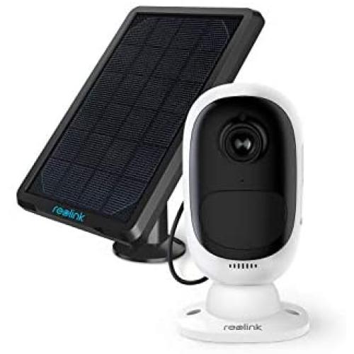 Reolink Outdoor Security Camera Wireless Rechargeable Battery 1080P Video Night Vision Motion Detection, 2-Way Talk, Waterproof Support Google Assistant, Cloud Storage | Argus 2 + Solar Panel