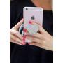 Senoj Forever: Heart Shape Phone Socket Mount Expanding Phone Holder Grip and Universal Collapsible Stand for Smartphones and Tablets - Glossy (Opal)