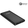 10000mAh Quick Charge QC 3.0 Portable Charger Fast Charging Slim Compact Power Bank High Capacity Battery Pack Compatible with iPhone iPad Samsung Galaxy Cell Phone Android Smartphone and More (Black)