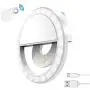 Disnadda Selfie Ring Light,3 Lighting Modes Rechargeable Clip on Selfie Fill Light with 36 Led for iPhone Laptop Android Smart Phone Photography, Camera Video, Girl Makes Up(White) Disnadda Selfie Ring Light,3 Lighting Modes Rechargeable Clip on Selfie Fill Light with 36 Led for iPhone Laptop Android Smart Phone Photography, Camera Video, Girl Makes Up(White)