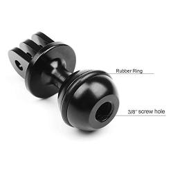 D&F CNC Mount 1-Inch Diameter Ball with 3/8 Screw Hole for GoPro Hero 7/6/5/4/HERO(2018) SJCAM Yi APEMAN Campark Sport Cam