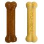 Nylabone Puppy Chew & Dura Chew Peanut Butter Bone Twin Pack Dog Toy