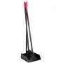 PAWCHIE Pet Poop Tray and Rake - Large Dog Pooper Scooper with Spade - 1 Metal Tray and 2 Rakes Set - 37.4 Inches Long Handle for Waste Removal