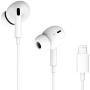 YUNGCHI Lightning Headphones Earphones in-Ear Earbuds MFi Certified with MEMS Mic Controller for Sports Workout Compatible with iPhone 11/Max/Pro/XR/XS/X/8/7/iPad/iPod - White