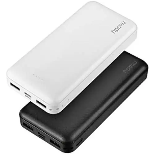 2-Pack Miady 20000mAh Portable Charger Power Bank, Dual USB Output and USB-C Input, Fast Charging Battery Pack Charger for iPhone X, Galaxy S9, Pixel 3 and etc 2-Pack Miady 20000mAh Portable Charger Power Bank, Dual USB Output and USB-C Input, Fast Charging Battery Pack Charger for iPhone X, Galaxy S9, Pixel 3 and etc