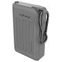 myCharge Adventure Portable Charger Waterproof Power Bank 10050mAh Dual USB Rugged Outdoor External Battery Pack for Camping Accessories, Cell Phone (iPhone, Android for Samsung Galaxy) - Grey