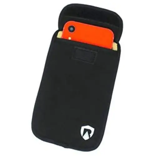 RadiArmor Anti-Radiation Cell Phone Sleeve - EMF Blocking Pouch That Fits Most Cell Phones - Updated Version (Black, Large) RadiArmor Anti-Radiation Cell Phone Sleeve - EMF Blocking Pouch That Fits Most Cell Phones - Updated Version (Black, Large)