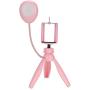 fosa Fill Light, Three-Gear Adjustment Brightness Foldable Selfie Light with Tripod and Phone Holder,Fill Light Lamp for Mobile Phone Below 6 Inches