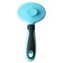 Cat Brush for Shedding, Slicker Pet Grooming Brush for Cat and Small Medium Dog, Self Cleaning Slicker Brush (Blue)