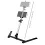 ChromLives Photo Copy Stand Pico Projector Stand with Phone Clamp Overhead Phone Mount Phone Stand Mini Tripod Adjustable Tabletop Monopod Stand Compatible with Smart-Phone