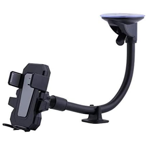 Windshield Car Phone Mount Universal Cell Phone Holder Car Long Arm Holder for iPhone Xs Max R X 8 Plus 7 Plus 6S Samsung Galaxy S9 S8 Edge S7 S6 LG Sony and More (12inch)