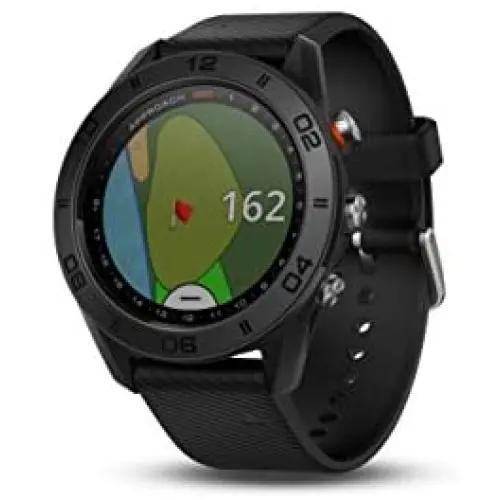 Garmin Approach S60, Premium GPS Golf Watch with Touchscreen Display and Full Color CourseView Mapping, Black w/ Silicone Band Garmin Approach S60, Premium GPS Golf Watch with Touchscreen Display and Full Color CourseView Mapping, Black w/ Silicone Band