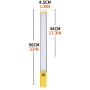 LGJFOTSUNCY LED Dimmable Color Temperature Adjustable Portable Handheld Photography Light Outdoor Camera Video Live with Lithium Battery Fill Light ice Light (Single ice Light)