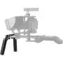 NICEYRIG ARRI Rosette Leather Handles with Rod Clamp Connector, Applicable 15mm Shoulder Pad Rig Support System NICEYRIG ARRI Rosette Leather Handles with Rod Clamp Connector, Applicable 15mm Shoulder Pad Rig Support System