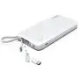 ROMOSS 10000mAh Portable Charger with Built-in Cable, 3 Input & 3 Output Power Bank with Type-C Adapter Compatible for iPhone 11, iPhone Xs, iPhone 8, iPhone 7, Samsung S20 ROMOSS 10000mAh Portable Charger with Built-in Cable, 3 Input & 3 Output Power Bank with Type-C Adapter Compatible for iPhone 11, iPhone Xs, iPhone 8, iPhone 7, Samsung S20