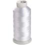 Simthreads 2 Huge Spools White Bobbin Fill Thread 60WT for Embroidery Machine and and Sewing Machines - 5500 Yards Ea