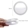 Whellen Selfie Ring Light with 36 LED for Phone/Tablet/iPad Camera [UL Certified] Portable Clip-on Fill Round Shape Light-White