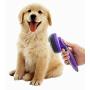 Hertzko Self Cleaning Slicker Brush – Gently Removes Loose Undercoat, Mats and Tangled Hair – Your Dog or Cat Will Love Being Brushed with The Grooming Brush