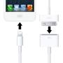 AKWOR 30 Pin Adapter | 8 Pin Male to 30 Pin Female | Works with Smartphones, Cars, Docking Stations and More White - 20cm