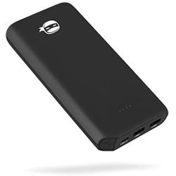 NinjaBatt PowerPal 20000mAh Power Bank 15W Portable Charger with High Speed Charging USB and USB-C Ports 3A Each High-Capacity External Battery Perfect for iPhone 8 X XS 11 Pro Galaxy S8 S9 S10