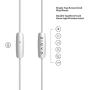in Ear Headphones, Wired Noise Isolation Earbuds with Microphone and in-line Remote Control, Earphones in Fashion Color Compatible with iPhone iPad Android Smartphones(White)